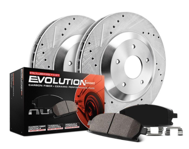 Power Stop® (14-20) GM Truck/SUV 1-Click Z23 Evolution Sport Drilled and Slotted Brake Kit