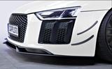 Capristo® (15-23) Audi R8 Carbon Fiber Front Spoiler and Front Fins Set