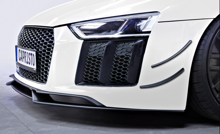 Capristo® (15-23) Audi R8 Carbon Fiber Front Fins