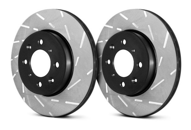 EBC® (11-15) BMW 335i Stage 2 Sport Slotted Brake Kit with 2000 Series Greenstuff Pads