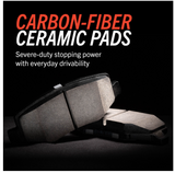 Power Stop® (20-24) Corvette Stingray Z23 Evolution Sport Carbon-Fiber Ceramic Front Brake Pads