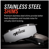 Power Stop® (20-24) Corvette Stingray Z26 Extreme Street Carbon-Fiber Ceramic Front Brake Pads