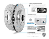 Power Stop® (19-25) GM SUV/Truck 1-Click Z23 Evolution Sport Drilled and Slotted Brake Kit
