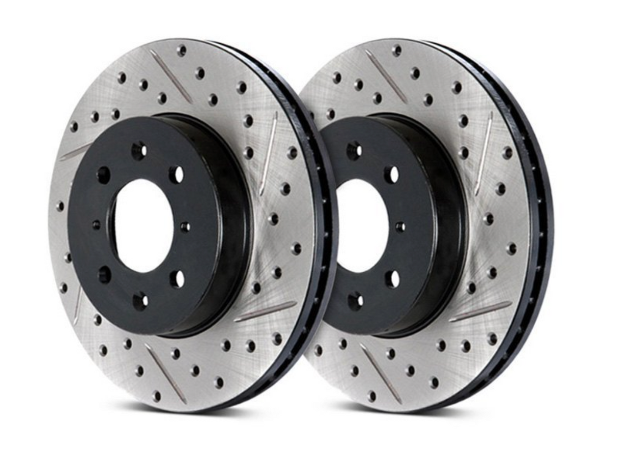 Stoptech® (17-23) Audi S4 Sport Performance Drilled/Slotted Rear Brake Rotor