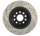 Stoptech® (13-20) Audi S3/RS3 Sport Drilled & Slotted Brake Rotor