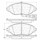 Stoptech® (13-20) Audi S3 Sport Performance Brake Pads