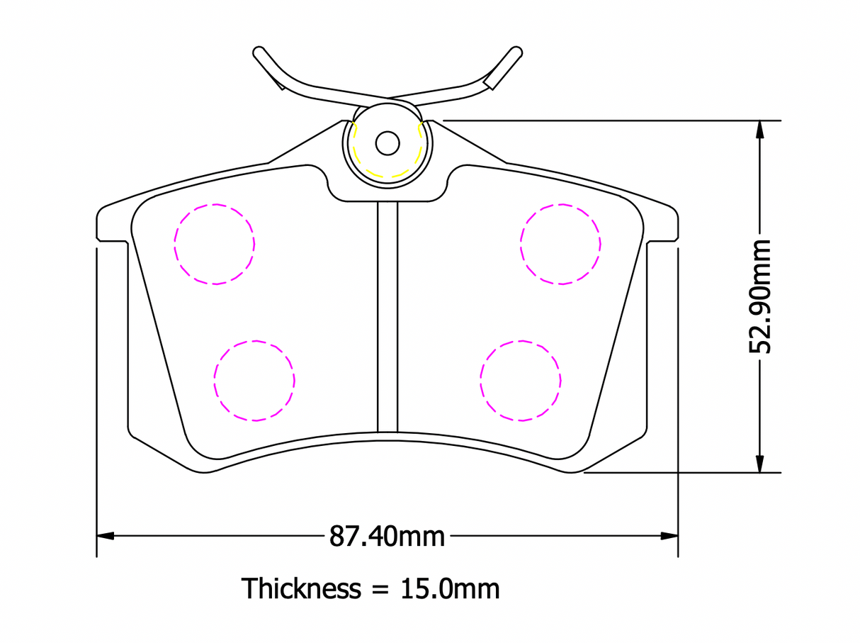 APR® (93-22) Audi/Volkswagen OE Semi-Metallic Rear Brake Pads