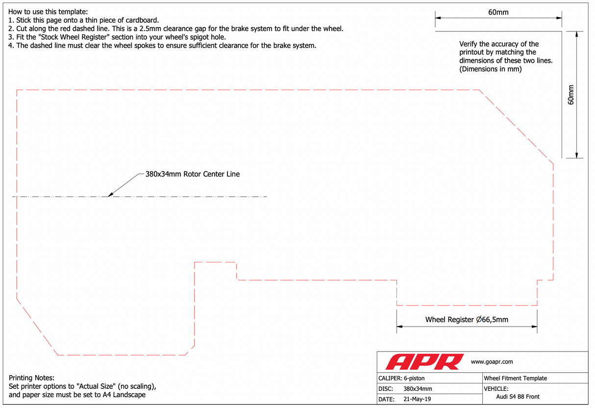 APR® (08-17) Audi S4/S5 Front 380X34MM 2-Piece 6-Piston Big Brake Kit
