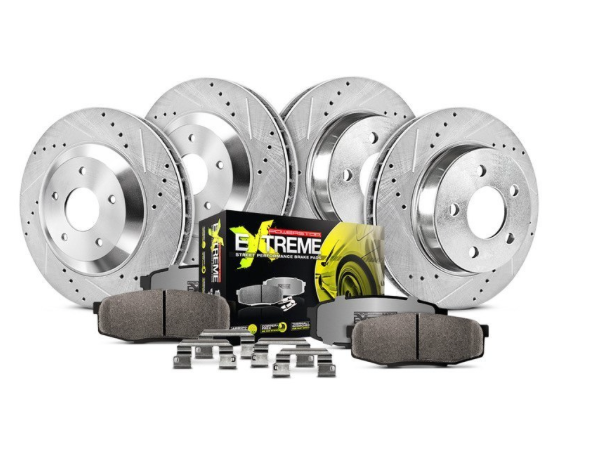 Power Stop® K6794-26 - Front/Rear Drilled and Slotted Performance Brake Kit 
