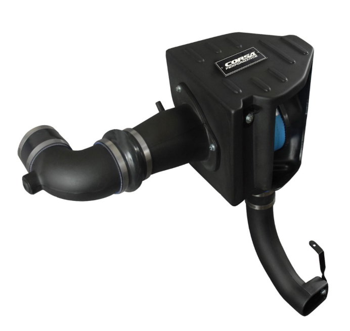 Corsa® 462576 - Closed Box Plastic Black Cold Air Intake System with Donaldson PowerCore® Blue Filter 