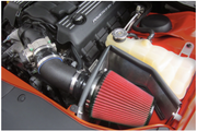 Corsa® 616864-D - APEX Series Shielded Box Steel Wrinkle Black Cold Air Intake System with DryFlow 3D Red Filter 