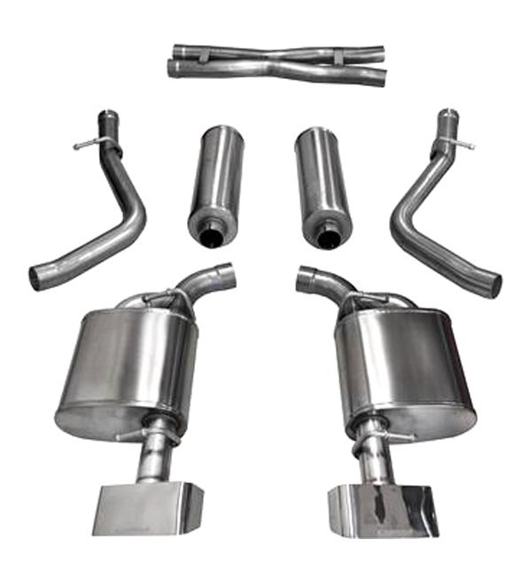 Corsa® 14975 - Xtreme™ 304 SS Cat-Back Exhaust System with Split Rear Exit 
