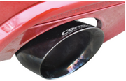 Corsa® - Pro-Series 304 SS Round Angle Cut Clamp-On Single Exhaust Tips 