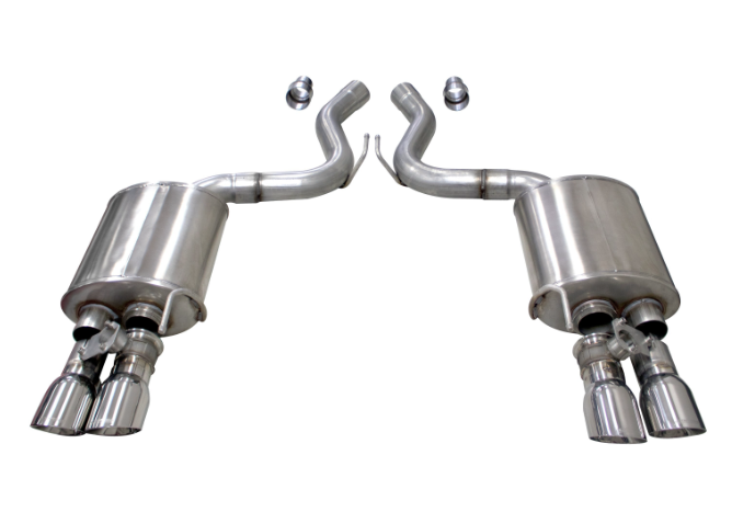 Corsa® - Sport™ 304 SS Valved Axle-Back Exhaust System with Quad Rear Exit 