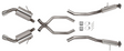 Hooker® - (11-20) Cherokee 5.7L BlackHeart™ 304 SS Cat-Back Exhaust System with Split Rear Exit 