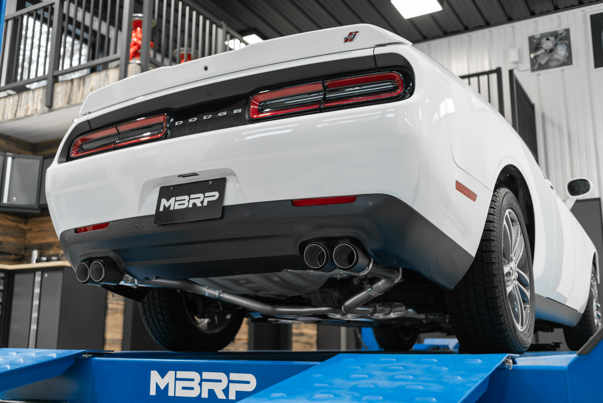 MBRP® (15-23) Challenger V6 Armor Lite Aluminum 2.5" Cat-Back Exhaust with Street Profile