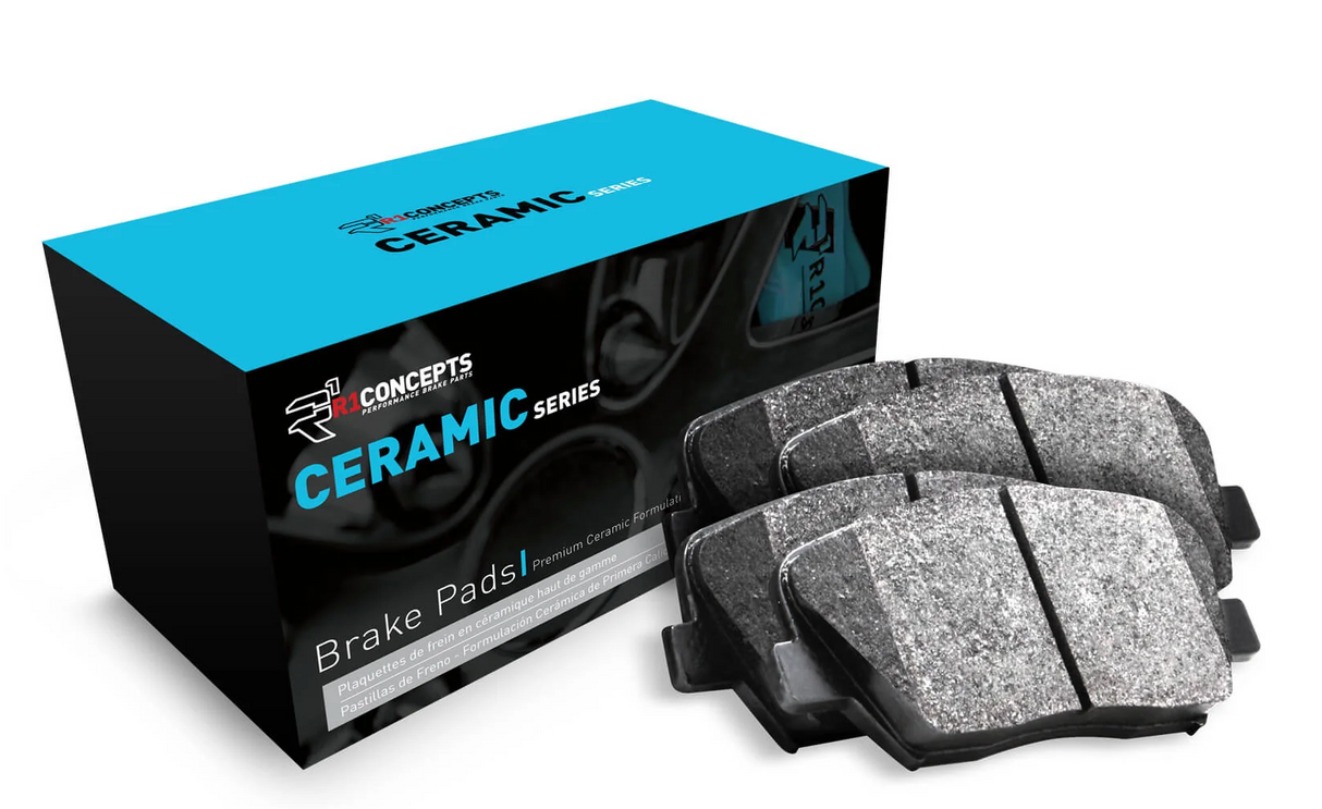 R1 Concepts® (16-24) Camaro RS/LS/LT/LT1 Front Ceramic Series Brake Pads (4-Piston Calipers)