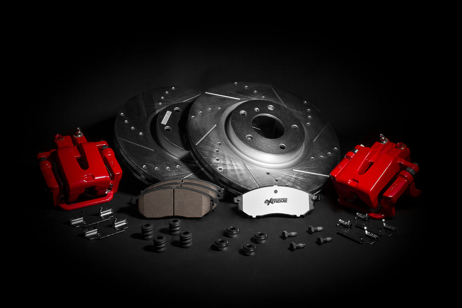 Power Stop®  KC1531-26 - Z26 Street Warrior Rear Brake Kit w/ Calipers 